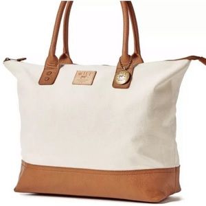 Will Leather Goods Getaway Canvas Tote NWT